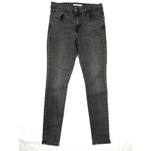 Levi's 721 High Rise Skinny Womens 28 Gray Denim Jeans Stretch W28 L30 2017
